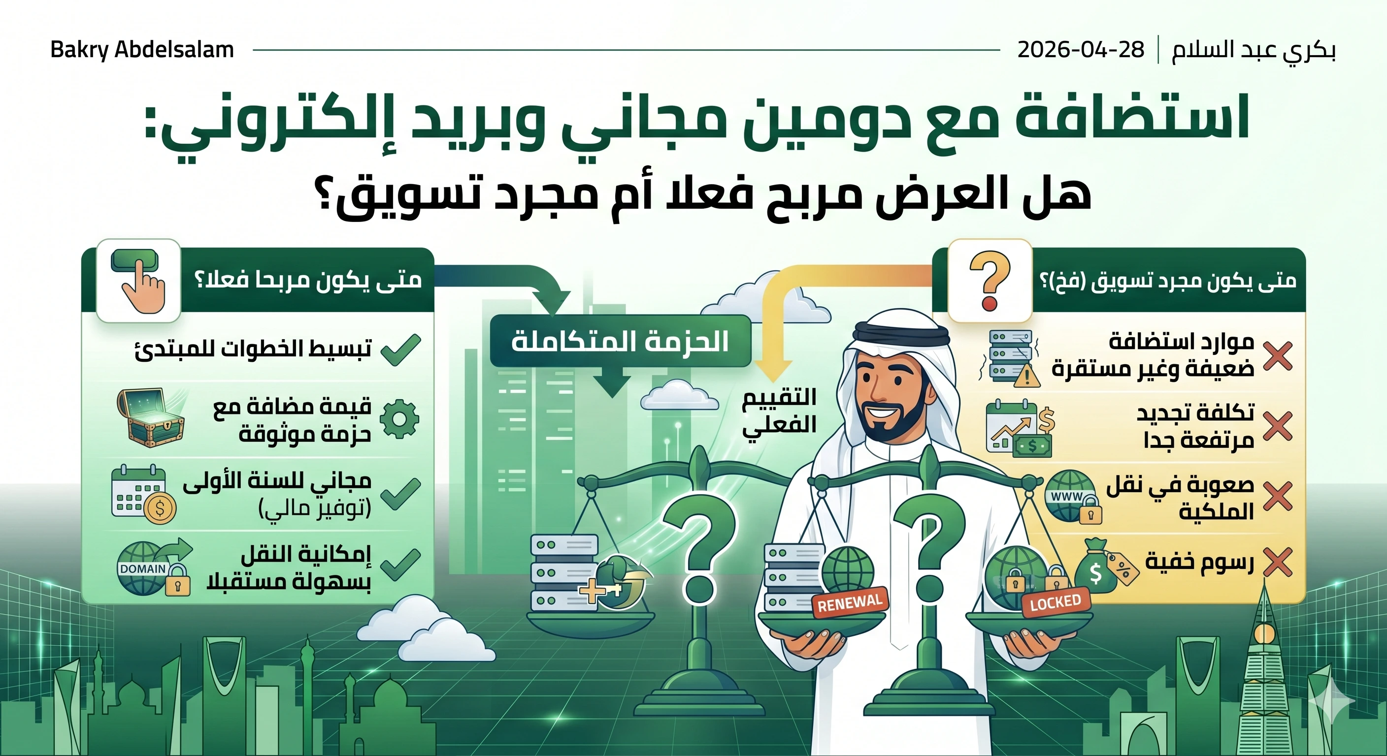 استضافة مع دومين مجاني