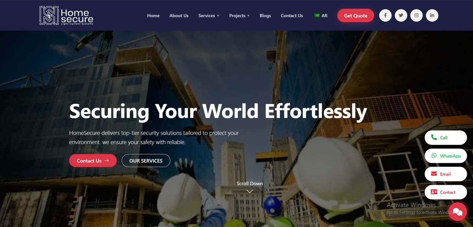 HomeSecure WordPress Theme